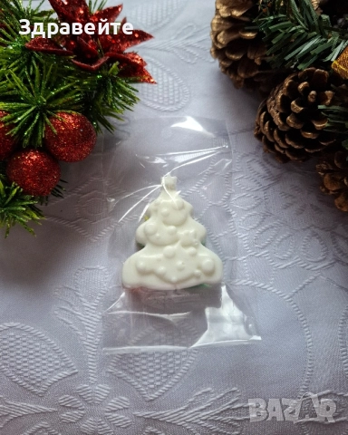 Промо!!! Красиви коледни глицеринови сапунчета, снимка 8 - Декорация за дома - 52539762