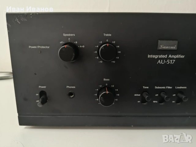 Усилвател Sansui AU-517, снимка 2 - Ресийвъри, усилватели, смесителни пултове - 53646069