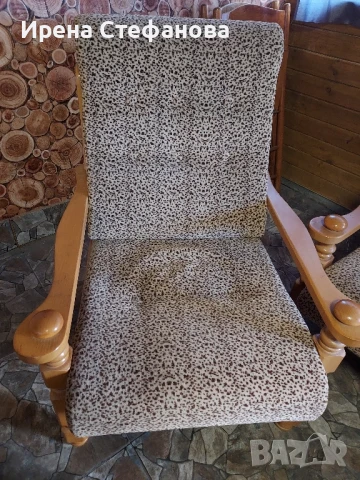 Мебели от масивно дърво и дамаска, снимка 2 - Дивани и мека мебел - 51070437