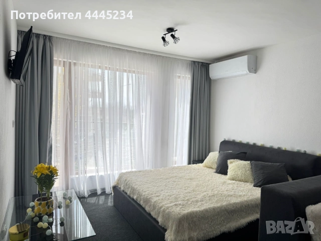 Отдава се под наем за първи път! Стилно дизайнерско студио 46 м² в Несебър, Черно море 3 БЕЗ КОМИСИО, снимка 7 - Стаи под наем - 54248686