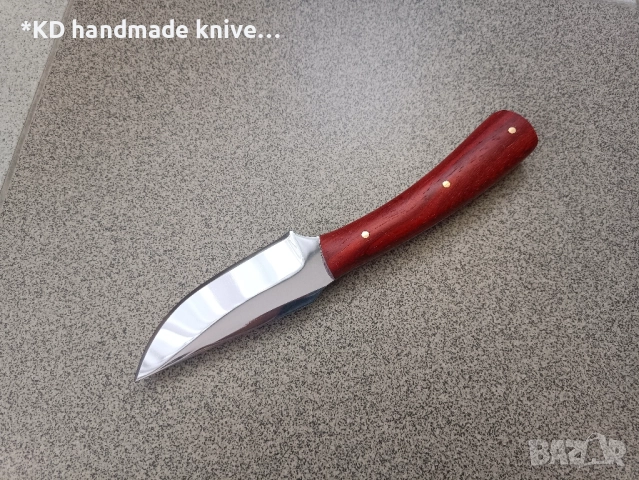 Ръчно изработен малък ловен нож "некерче" от марка KD handmade knives ловни ножове, снимка 4 - Ножове - 52295775