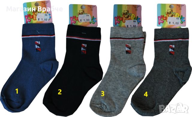Детски къси чорапки, снимка 2 - Чорапи - 45854141