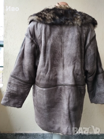 Дамско палто сребърен мармот Mabrun размер 42, снимка 2 - Палта, манта - 52945068