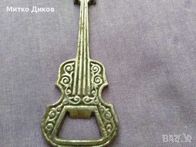 Отварачка метална тип китара винтидж Made in Israel Makuli 150мм на 50мм, снимка 4 - Колекции - 51553037