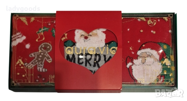 Коледни дамски чорапи.Модел 2., снимка 7 - Дамски чорапи - 52789511