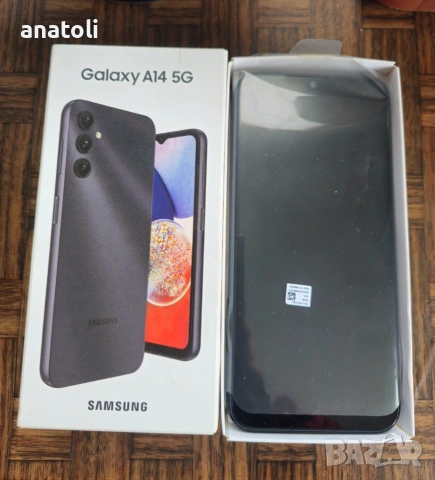 Смартфон Samsung Galaxy A14, 64GB, 4GB RAM, 5G, Black чисто нов 