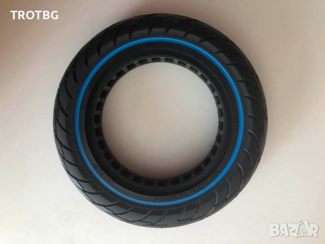 Плътна гума NEDONG 10X2.125-6.5 със син ринг