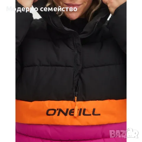 Дамско зимно яке ONEILL O'riginals Puffy Anorak Jacket Black/Pink W, снимка 3 - Якета - 48074306