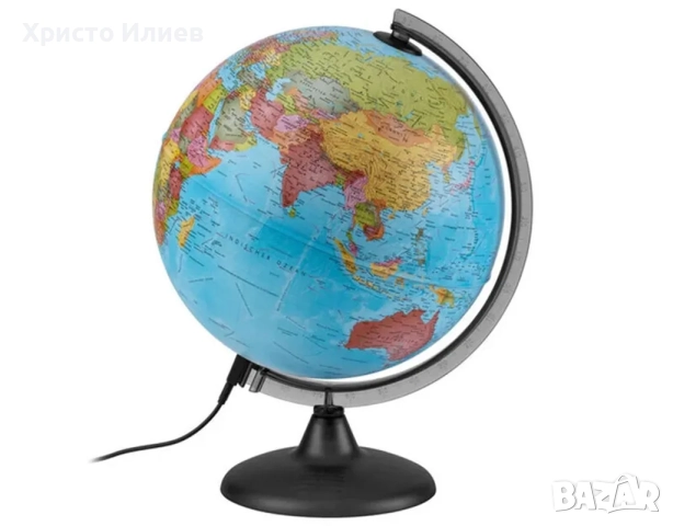Светещ глобус Ден и нощ Световен глобус 25х35см, снимка 2 - Други - 52362997