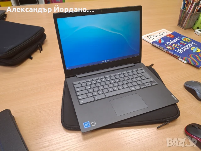 Лаптоп Lenovo Chromebook С340-14 лаптоп, 14 инча с калъф и мишка , снимка 4 - Лаптопи за работа - 50723891