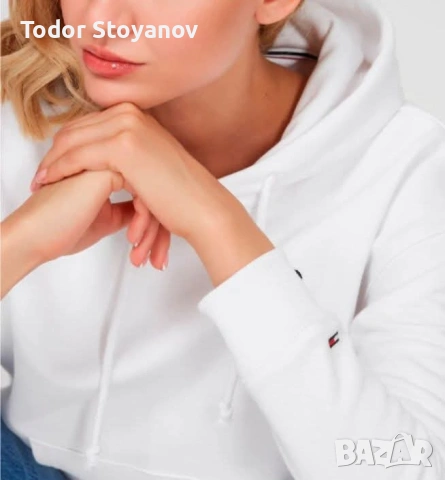 Бяло худи Toomy JEANS , снимка 2 - Суичъри - 53585149