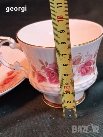 английски порцеланов двоен сет за кафе Willy's Pottery 34/3, снимка 6 - Сервизи - 53932941