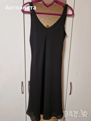 Черна рокля с камъни , снимка 3 - Рокли - 51870530