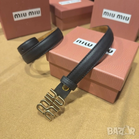 колани от естествена кожа в кутия miu miu , снимка 3 - Колани - 51550078