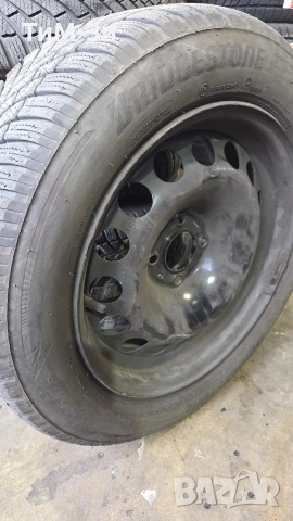 Зимни гуми с джанти 195/60R16 Bridgestone, снимка 5 - Гуми и джанти - 53499917