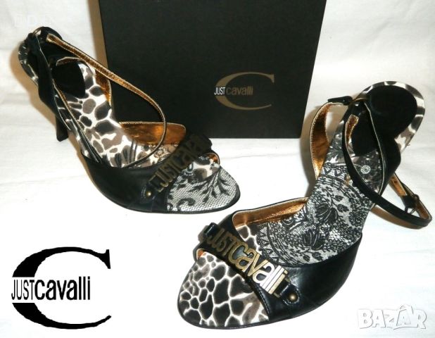 JUST CAVALLI оригинални НОВИ 37-37,5, снимка 1 - Дамски елегантни обувки - 45898632