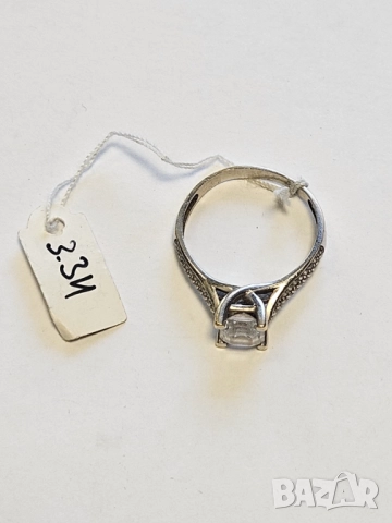 Дамски пръстен, бяло злато 585/14к 3.34гр, снимка 5 - Пръстени - 51531429