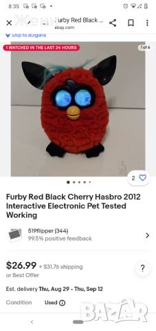 Оригинално работещо Furby Фърби 2012, снимка 6 - Музикални играчки - 46794319