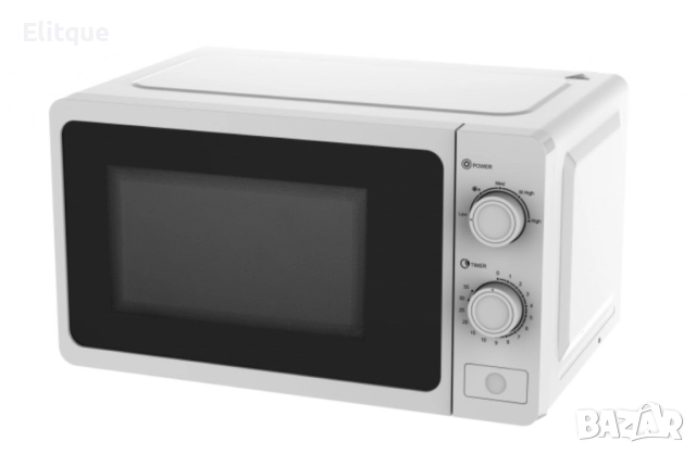 Микровълнова фурна, 700W, 20л., 5 степени на мощност, Таймер до 35мин., Размразяване, Бял