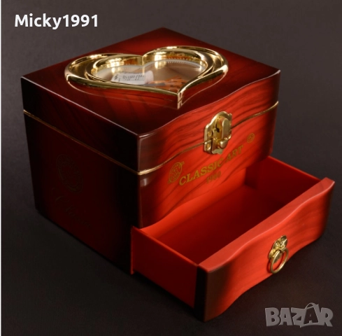 Музикална кутия за бижута с балерина , снимка 3 - Бижутерийни комплекти - 52535802