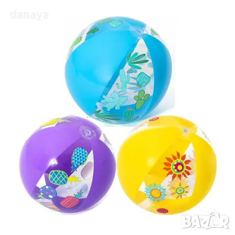 5817 Надуваема плажна топка Bestway, 51 cm, снимка 5 - Водни спортове - 49473943