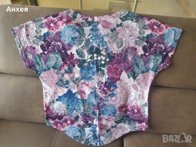 Desigual oversize Art&Thread тениска, снимка 2 - Тениски - 53942925