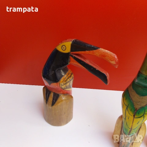 НАЙ ДОБРАТА ОФЕРТА Сет 3 фигури от Балсово дърво, Еквадор , снимка 6 - Статуетки - 53181908