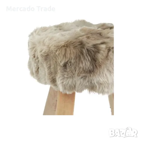 Декоративна табуретка Mercado Trade, До 110кг. Кафяв, снимка 4 - Декорация за дома - 48802035