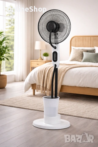 Вентилатор с водна мъгла ELITE EFM-1340W, снимка 6 - Вентилатори - 53485926