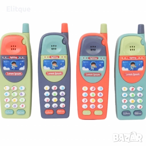 Многофункционален детски телефон със звуци – Интерактивна играчка със светлини и мелодии, снимка 8 - Други - 52785731