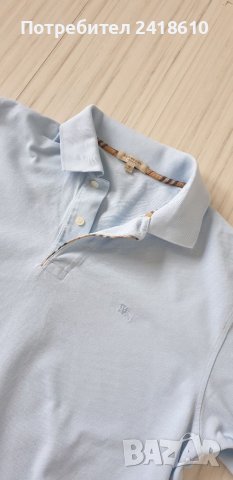 Burberry London  Pique Cotton Mens Size M / L  ОРИГИНАЛНА Тениска!, снимка 11 - Тениски - 45584575
