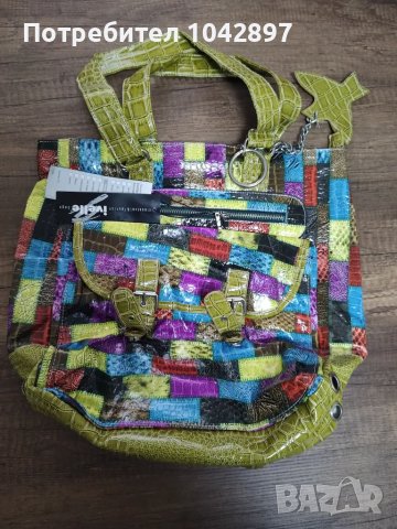 Голяма шарена дамска чанта, снимка 2 - Чанти - 50175947