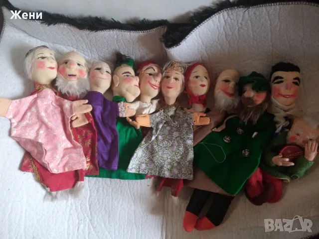 Оригинални кукли Kersa от 60/70-те ръкавици за куклен театър