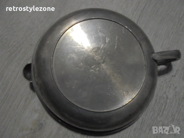 № 8512  Винтидж английски свещник CROWN & ROSE , снимка 3 - Други ценни предмети - 53586682