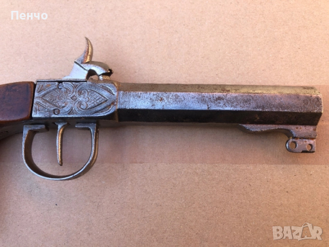 старинен капсулен пистолет, снимка 6 - Антикварни и старинни предмети - 45249870