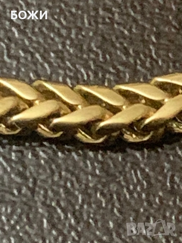 Масивен позлатен синджир PIERLANG 62 см – неразличим от злато, снимка 5 - Колиета, медальони, синджири - 52997946