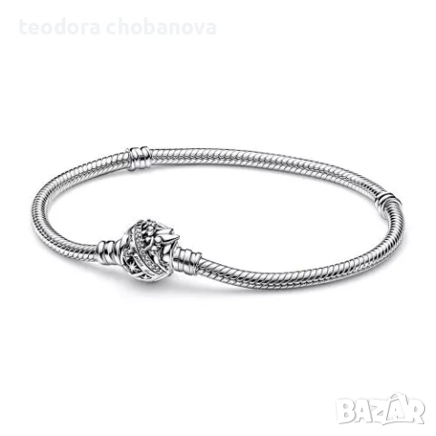 Гривна Pandora Disney Tinker Bell Clasp Moments Snake Chain Bracelet 18 cm 