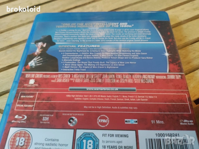 Филми на ужасите Malignant 30 days of night Nightmare on Elm Street Omen blu ray лот, снимка 8 - Blu-Ray филми - 54227925