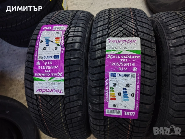 4бр.НОВИ всесезонни гуми TOURADOR 205 55 16 DOT25 цена за брой, снимка 2 - Гуми и джанти - 52338800