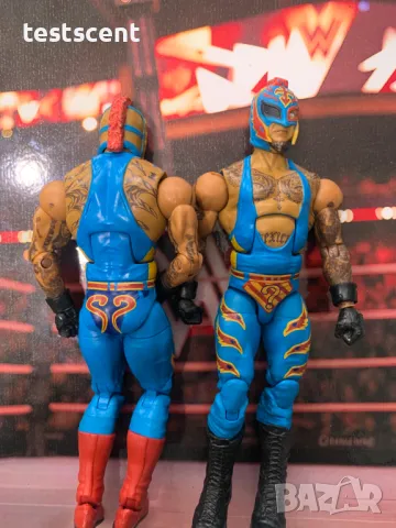 Екшън фигура WWE Rey Mysterio Mattel Elite играчка Рей Мистерио blue, снимка 7 - Фигурки - 48828477