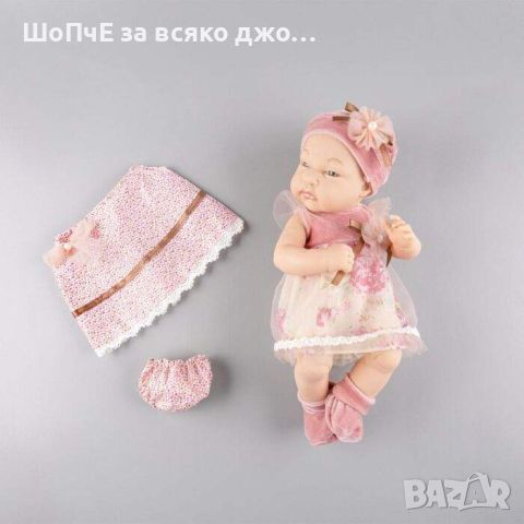 Детска кукла бебе в розово, снимка 5 - Кукли - 45706760