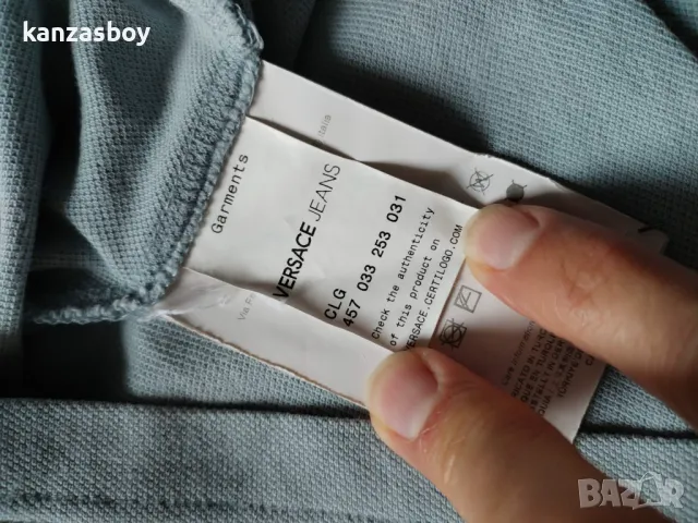 versace jeans - страхотна мъжка тениска ХС, снимка 7 - Тениски - 49731353