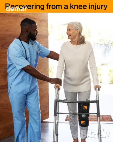 ABYON шарнирна наколенка, регулируема опора за коляното за мъже и жени M и XL, снимка 4 - Наколенки - 50273588