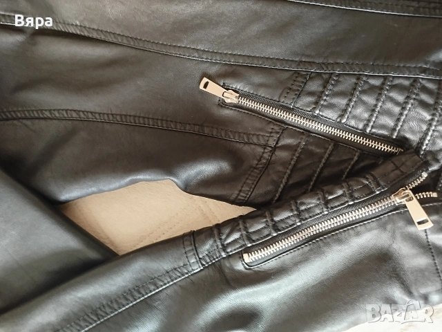 Дамско кожено яке , снимка 3 - Якета - 53925943