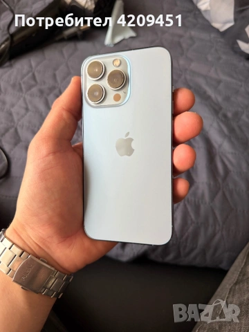 Iphone 13 Pro 128gb Sierra blue (светло син) + 4 нови стъклени протектори, снимка 6 - Apple iPhone - 53905333