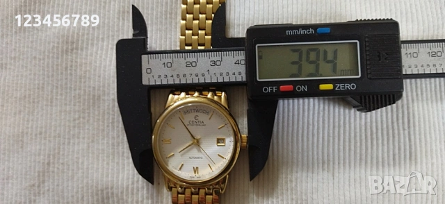 CENTIA Автоматик, машина - ЕТА 2834,всичко си работи, коректно сменя дата и ден, снимка 3 - Мъжки - 53615854