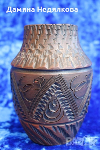 ръчно изработена керамична ваза , снимка 2 - Вази - 51551837