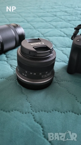 фотоапарат Canon EOS R50 + обектив Canon RF-S 18-45mm + обектив Canon RF-S 55-210mm f/5-7.1 IS STM, снимка 3 - Фотоапарати - 52646321
