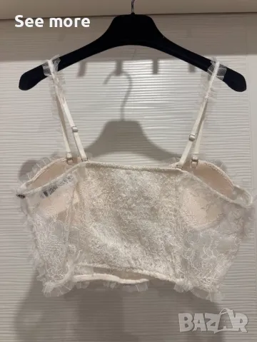 CHANCE OFF дантелен топ S/M , снимка 3 - Корсети, бюстиета, топове - 49810814