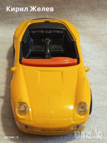 Метална количка спортен модел Porsche Carrera за КОЛЕКЦИЯ ДЕКОРАЦИЯ 26942, снимка 2 - Колекции - 53571521